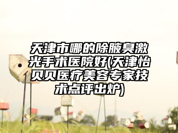 天津市哪的除腋臭激光手术医院好(天津怡贝贝医疗美容专家技术点评出炉)