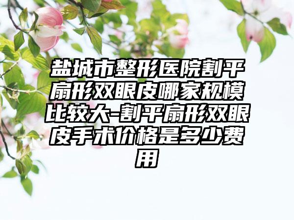 盐城市整形医院割平扇形双眼皮哪家规模比较大-割平扇形双眼皮手术价格是多少费用