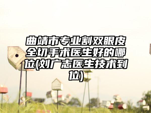 曲靖市专业割双眼皮全切手术医生好的哪位(刘广志医生技术到位)