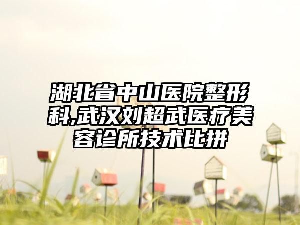 湖北省中山医院整形科,武汉刘超武医疗美容诊所技术比拼