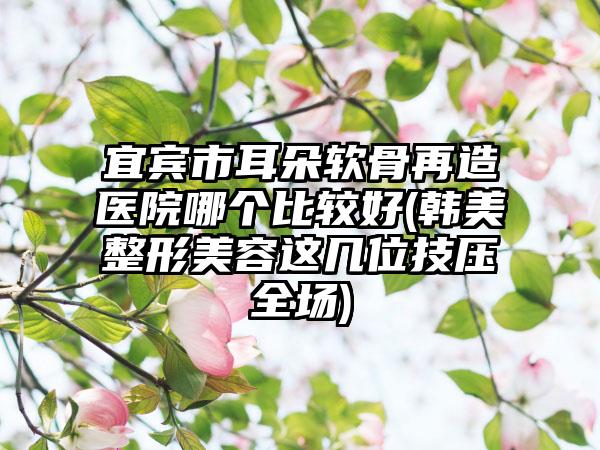 宜宾市耳朵软骨再造医院哪个比较好(韩美整形美容这几位技压全场)