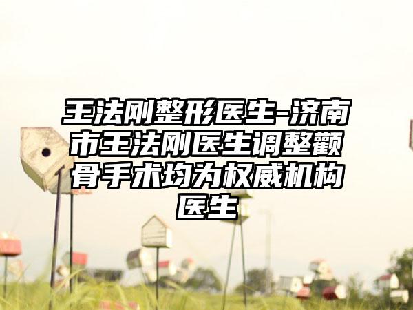 王法刚整形医生-济南市王法刚医生调整颧骨手术均为权威机构医生