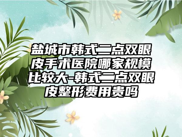 盐城市韩式二点双眼皮手术医院哪家规模比较大-韩式二点双眼皮整形费用贵吗