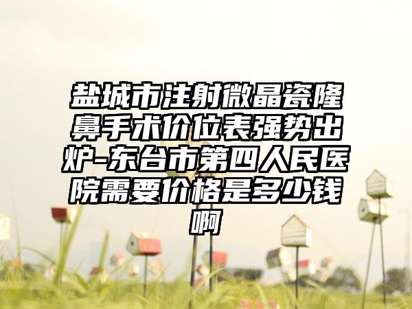 盐城市注射微晶瓷隆鼻手术价位表强势出炉-东台市第四人民医院需要价格是多少钱啊