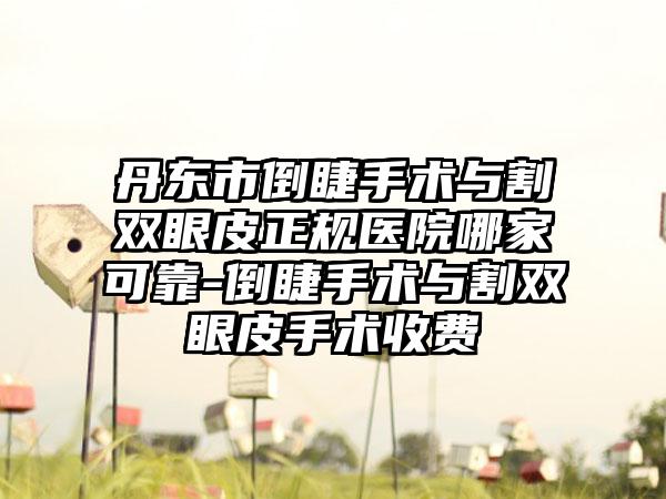 丹东市倒睫手术与割双眼皮正规医院哪家可靠-倒睫手术与割双眼皮手术收费
